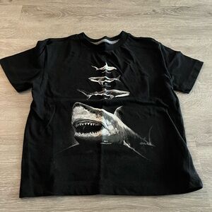 Old Navy Black Shark Graphic Tee